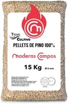 ENplus-A1 Pellet di legno di pino. Bancale 77 Sacchi. 100% Legna, per caldaie o stufe a biomassa.. 1155KG