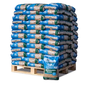 E02 Pellet di Legno in Sacco Pallet da 66 Sacchi da 15 Kg BCE02
